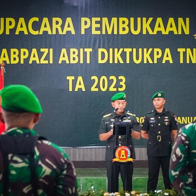Upacara Pembukaan DIKCABOAZI ABIT DIKTUKPA TNI AD TA 2023